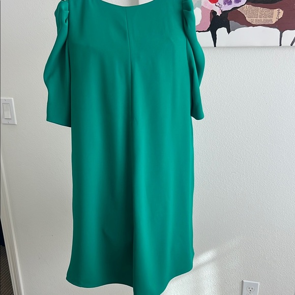 NWT Zara Emerald V-Neck Mini Dress size M - Picture 5 of 6